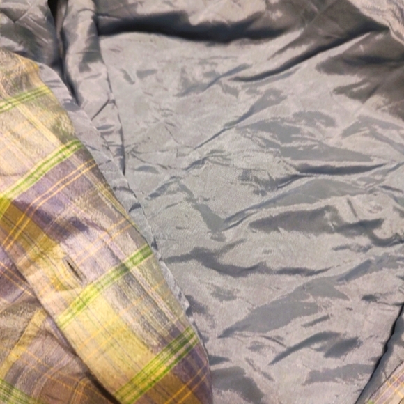 🔹💜💚🔹Beautiful Saks Fifth Avenue Genuine Silk Retro Style Button Up Dress - 8 - Picture 12 of 16